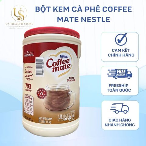 [ HỎA TỐC] Bột Kem Hòa Tan Nestle Coffee Mate Original Powdered Creamer 1.5Kg Hàng Nhập Mỹ