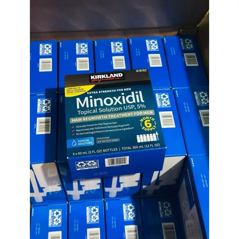 [ hỏa tốc] SET DD Hỗ trợ m ọc t óc Minoxidil 5% Kirk land Mỹ 6 chai x 60ml