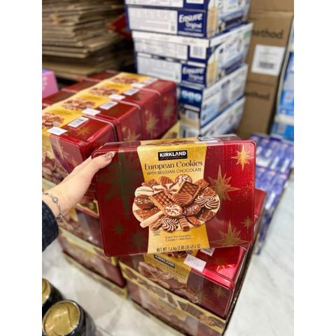 [ HỎA TỐC] Bánh quy Kirkland Signature European Cookies with Belgian Chocolate 1.4kg
