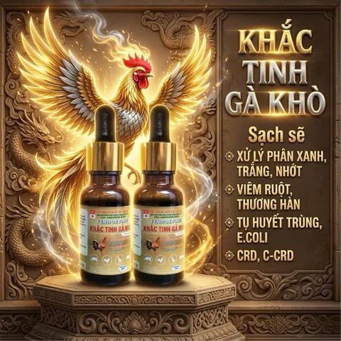 KHẮC TINH HÔ HẤP GÀ ĐÁ THÁO DƯỢC - Hỗ trợ các bệnh hô hập, tiêu hóa cho gia cầm