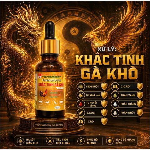 KHẮC TINH HÔ HẤP GÀ ĐÁ THÁO DƯỢC - Hỗ trợ các bệnh hô hập, tiêu hóa cho gia cầm
