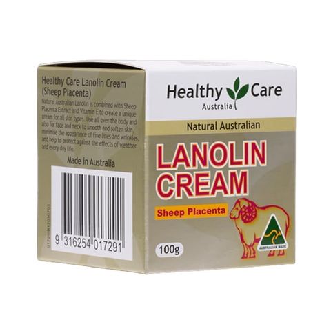 [Hàng Úc] KEM DƯỠNG DA NHAU THAI CỪU LANOLIN CREAM WITH SHEEP PLACENTA - 100G Dưỡng ẩm trắng da