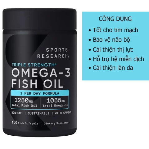 Dầu cá Omega 3 SR Fish Oil 150 viên
