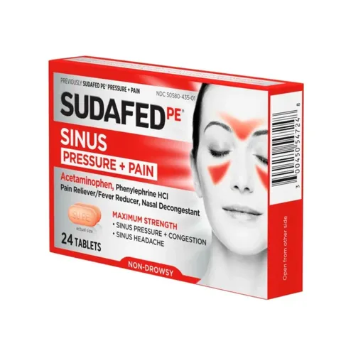 Viên uống viêm xoangi Sudafed PE Sinus 24 viên của Mỹ