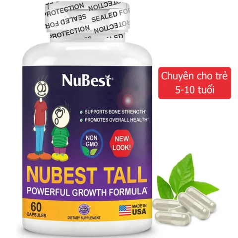Viên tăng chiều cao của Mỹ Nubest Tall 60 viên