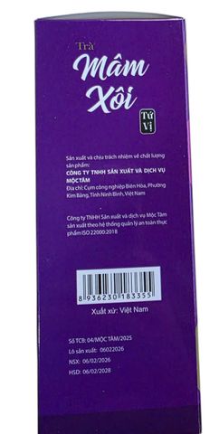 Combo 3 hộp Trà Mâm Xôi túi lọc tứ vị - Bổ Huyết,Giải Nhiệt,Dễ Ngủ,Đẹp Da,100% thảo mộc tự nhiên - hộp 20 túi x 4g