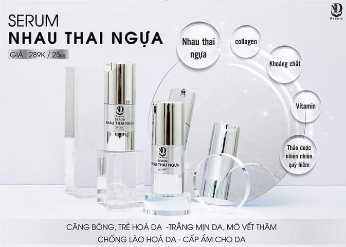 Serum dưỡng ẩm da Nhau Thai Ngựa hàng chính hãng