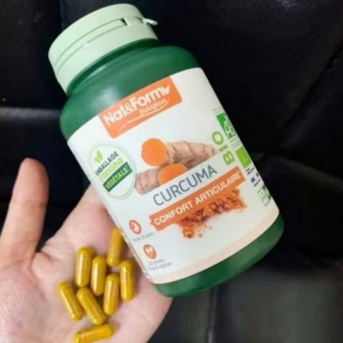Viên uống Tinh Chất Nghệ Hữu Cơ Nat&Form Bio Curcuma 200 viên - Kháng Viêm Hiệu Quả - Bảo Vệ Gan 