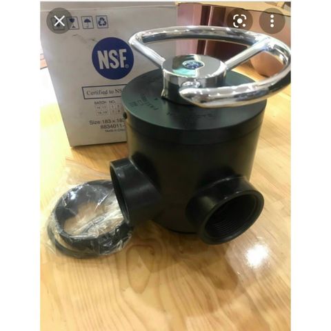 Van Tay Runxin F64A - 5 Ngã Phi Φ27, Φ34 - Van lọc dùng cho cột Cation làm mềm nước.