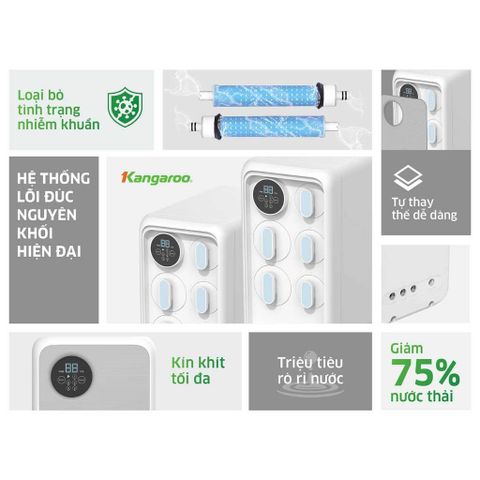 Bộ 5 lõi lọc máy lọc nước Kangaroo KG400HU