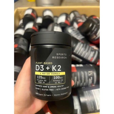 Viên Uống Hỗ Trợ Sức Khỏe Vitamin Sports Research D3 + K2