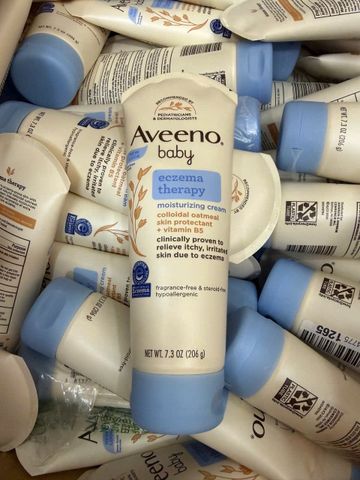 [HÀNG MỸ,]Kem dưỡng Aveeno Baby Eczema Therapy Moisturizing Cream 206g