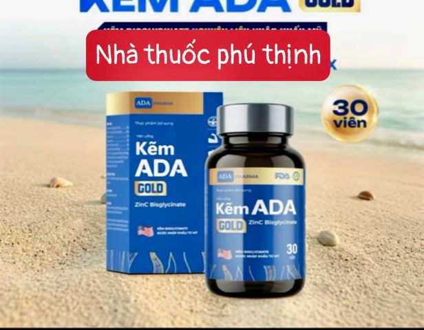 Kẽm ADA GOLD phiên bản cải tiến có bổ sung thêm vtm nhóm B và bột tảo xoắn