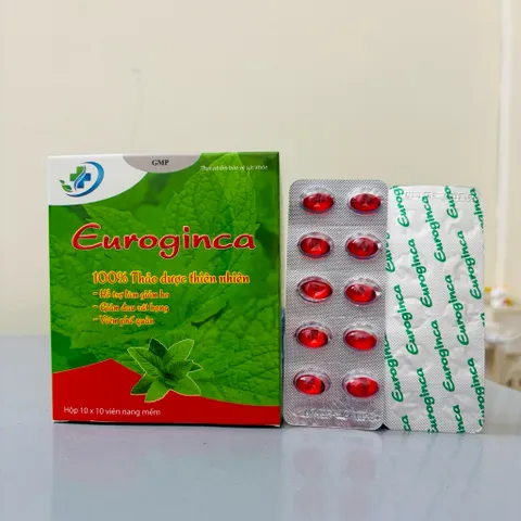 Viên ho dầu xanh - ho dầu đỏ EUROGINCA bổ phế giảm ho