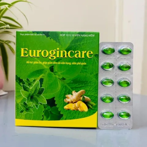 Viên ho dầu xanh - ho dầu đỏ EUROGINCA bổ phế giảm ho