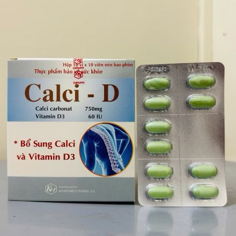 CALCIUM D3 - Bổ sung Calci D chắc khỏe xương