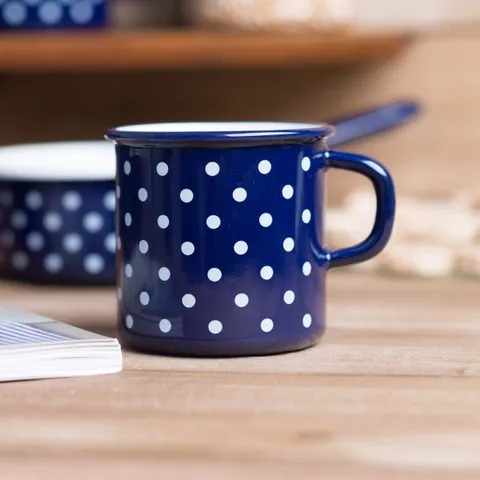 Cốc Uống Nước Riess Country 375ml Polka Dot Blue 0221-075