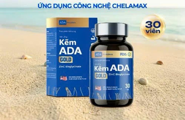 kẽm ADA gold phiên bản nâng cấp cải tiến hơn mẫu cũ, nguyên liệu của mỹ. hộp 30 viên