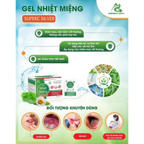 Gel nhiệt miệng thảoo dượcc Super C - bôi đẹn, lở miệng ann toànn cho bé từ 2 tháng tuổi