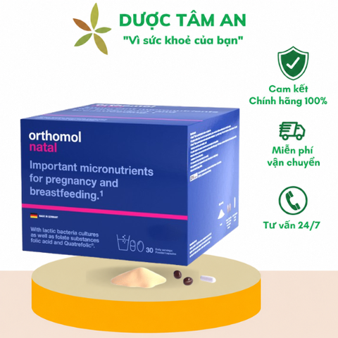 [Nhập khẩu] Viên uống Orthomol Natal bổ sung 29 vitamin & khoáng chất cho mẹ bầu thai kỳ khỏe mạnh