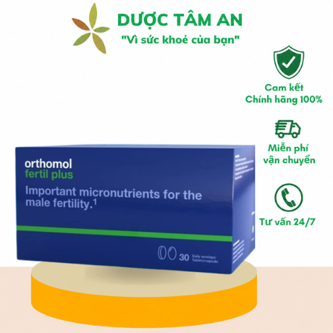 [Nhập khẩu] Viên uống Orthomol Fertil plus - Hỗ trợ tăng cường sức khỏe sinh sản ở nam giới (Hộp 30 ngày)