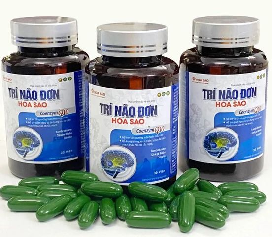 Viên Uống Bổ Não Trí Não Đơn Hoa Sao Giúp Cải Thiện Trí Nhớ, Tăng Tuần Hoàn Máu Não, Giảm Nguy Cơ Tai Biến