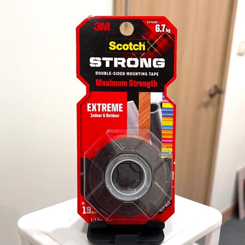 Băng dính hai mặt siêu chịu lực 3M Scotch  414-S19, 19 mm x 1.5 m, chịu trọng tải 6,7kg | Xuất xứ Mỹ