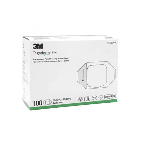 Miếng dán vết thương 3M Tegaderm 1624W, vô trùng, trong suốt, chống nước - 6 x 7cm - Sản xuất tại Mỹ