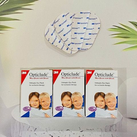 Hộp 20 miếng dán mắt tập nhược thị 3M 1539 cho trẻ trên 4 tuổi - cỡ lớn | xuất xứ Ba Lan (New)