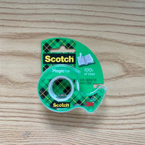 Băng dính kỳ diệu 3M™ Scotch® 105 – 19mm x 7,62m – Siêu bám dính, trong suốt | Sản xuất tại Mỹ