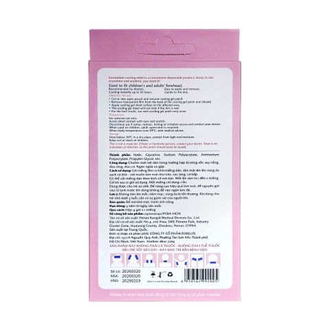 Miếng Dán Hạ Sốt Fobaby Fobe Cho Trẻ Sơ Sinh Từ 0-2 Tháng Tuổi - Hộp 4-8 Miếng