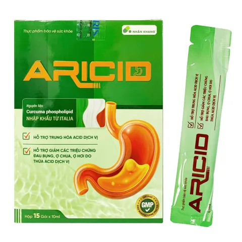 Gói Uống Aricid Fobelife Giảm Nhanh Các Triệu Chứng Đầy Bụng, Ợ Hơi, Ợ Chua - Hộp 20 Gói