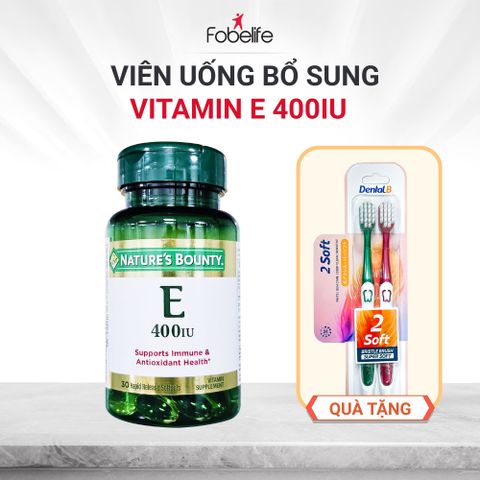 (Mỹ) Viên Uống Vitamin E Fobe Hỗ Trợ Làm Chậm Quá Trình Lão Hóa Da NN - Hộp 30v