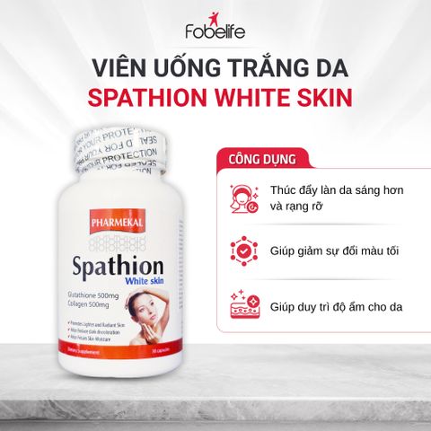 (Mỹ) Viên Uống Spathion Fobe Hỗ Trợ Làm Trắng Da, Dưỡng Ẩm, Làm Đẹp Da NN - Hộp 30v