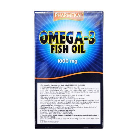 Viên Uống Omega 3 Fobe Hỗ Trợ Tăng Cường Sức Khỏe Tim Mạch, Phát Triển Trí Não NN - Hộp 100v