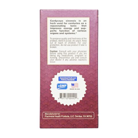(Mỹ) Viên Uống Đông Trùng Pure Cordyceps Fobe Giúp Tăng Cường Đề Kháng, Cơ Thể Khoẻ Mạnh NN - Hộp 60v