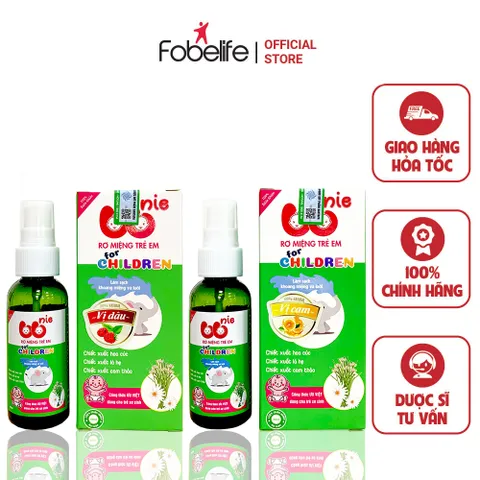 Chai Xịt BBNIE Fobe Rơ Lưỡi,Miệng Giúp Làm Sạch Khoang Miệng Phòng Tránh Các Bệnh Răng Miệng Cho Trẻ N1 Chai 40ml 764530