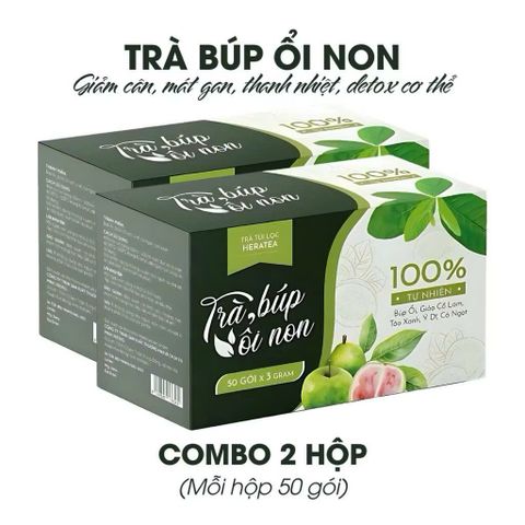 combo 2 hộp trà búp ổi non