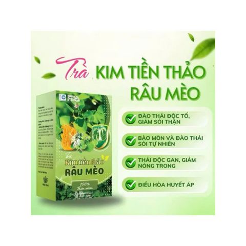 combo 4 hộp trà kim tiền thảo râu mèo