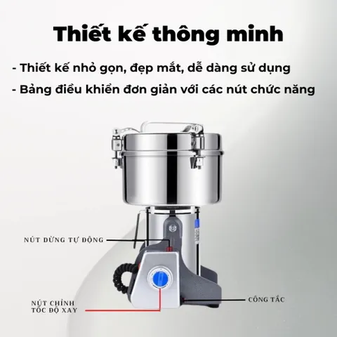 [Hàng Trưng Bày] Máy xay bột khô Seka công suất 3000W đa năng xay bột mịn ngũ cốc hạt khô 764625