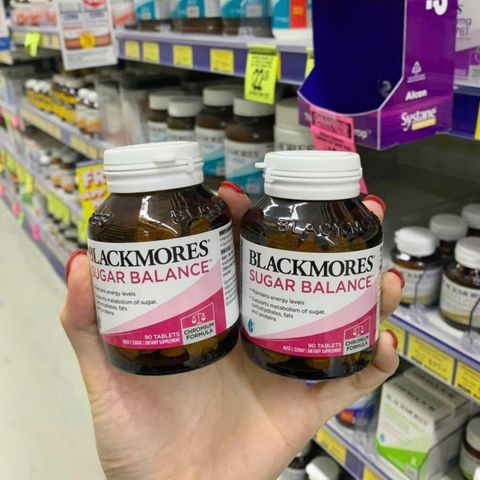 Viên uống Cân Bằng Đường Huyết Blackmores Sugar Balance 90 Viên - Bổ Sung Chromium - Tăng Cường Chuyển Hoá Đường - Ổn Định Lượng Đường Trong Máu - S/P Chuẩn Úc