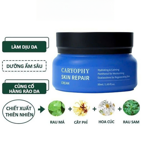 Kem Dưỡng Caryophy Skin Repair Cream 50ml - Dưỡng Ẩm Làm Dịu Da Nhạy Cảm