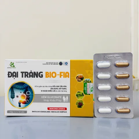 (Mẫu mới) Viên ĐẠI TRÀNG Bio-Fia - Hỗ trợ điều triị viêm đại tràng rất hiệu quả