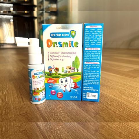Xịt sâu răng thảoo dượcc cho em bé DR.SMILE - ann toànn cho bé từ 1 tuổi
