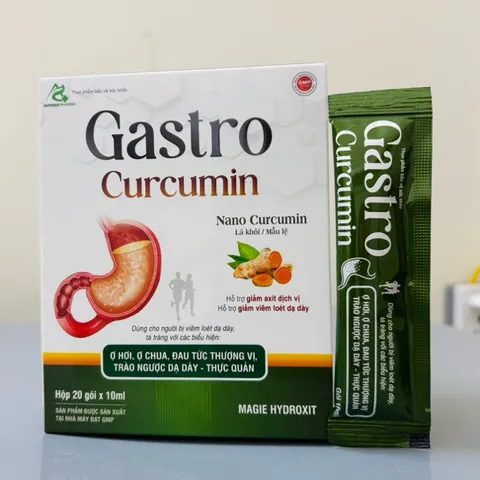 Gói uống GASTRO CURCUMIN bảo vệ dạ dày