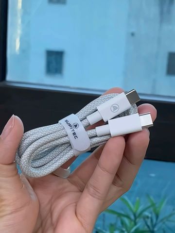 Cáp sạc nhanh C-C 60W và C-L 27W chuẩn PD, Sạc nhanh bền bỉ, Dây dù cao cấp chống gãy