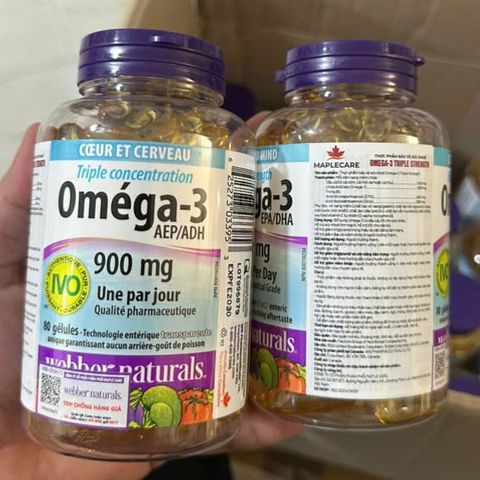 Dầu cá Triple Strength Omega-3 900mg Canada 80 viên