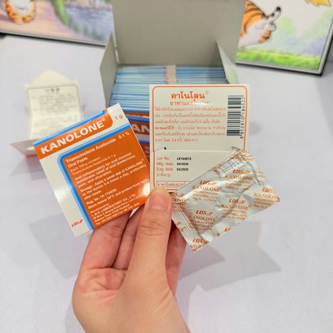 [BÁN LẺ] Kanolone 1g - Bột Rắc Bôi Nhiệt Miệng, Loét, Viêm Nhi.ễ,m Khoang Miệng
