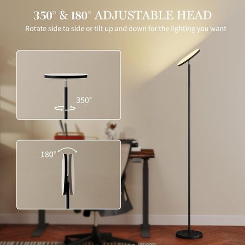 Đèn LED Đứng Studio Livestream YOTUTUN FLE-036 Đổi Màu RGB (hàng À Ma Zôn) Có Remote, Xoay 350 Độ
