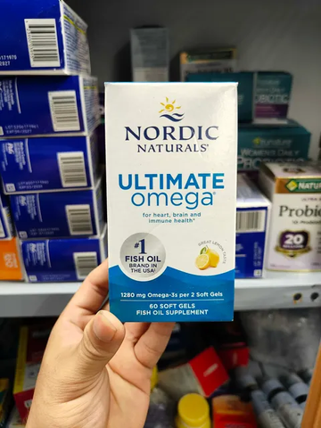 Dầu cá Omega-3 Nordic Naturals Ultimate Omega 1280mg 60 viên